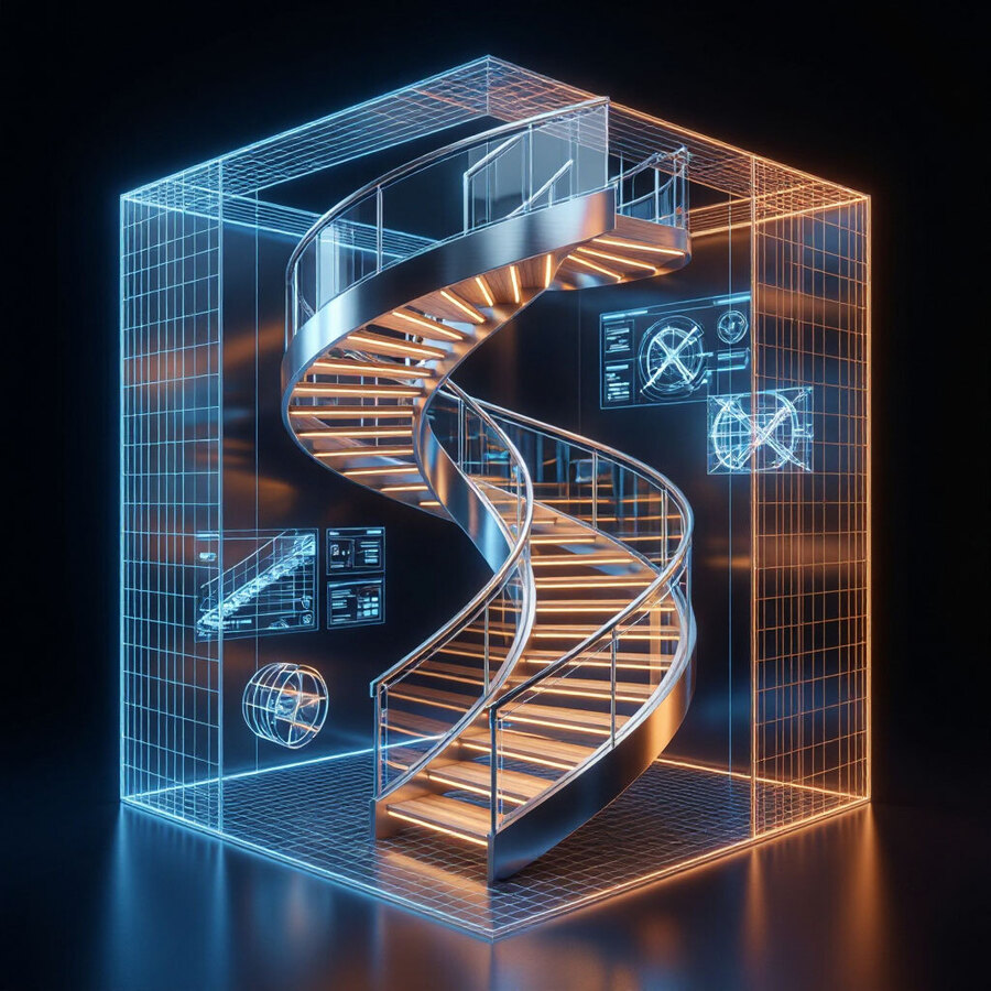 3D‑проектирование лестниц: процесс и преимущества